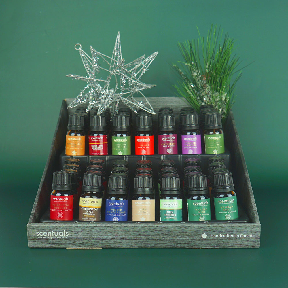 SC Holiday Essential Oils Display (12 Free Testers Included)