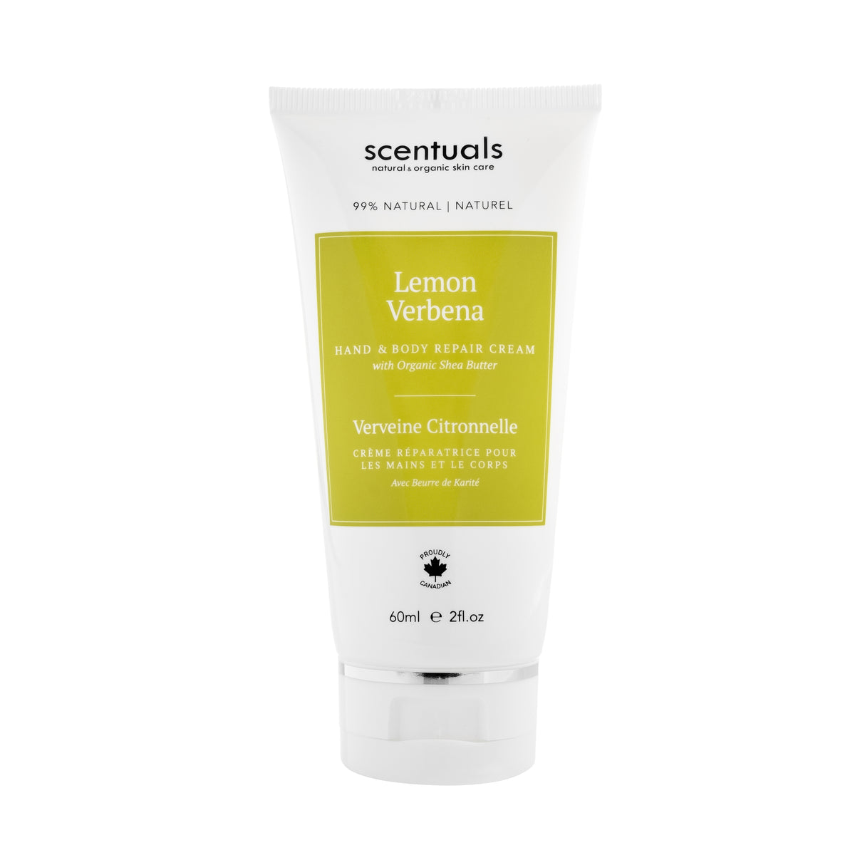 Scentuals Lemon Verbena Hand Repair Cream of 60ml.