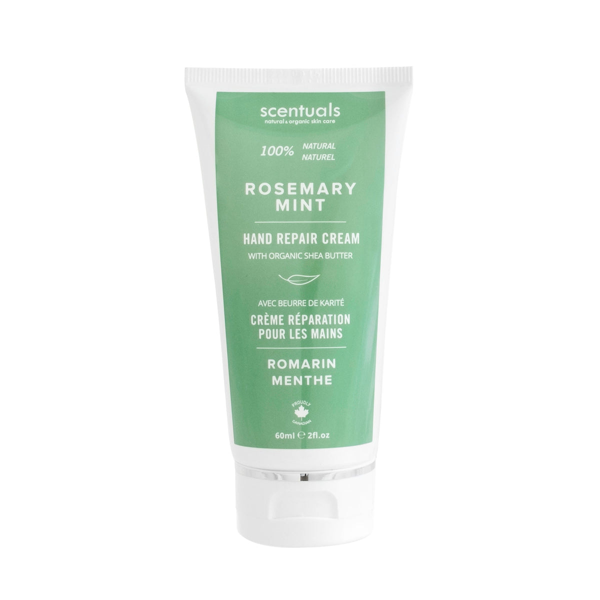 Scentuals Rosemary Mint Hand Repair Cream 60ml Travel Size