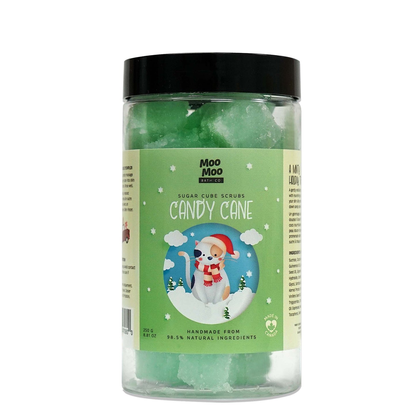 Candy Cane Sugar Cube Scrubs