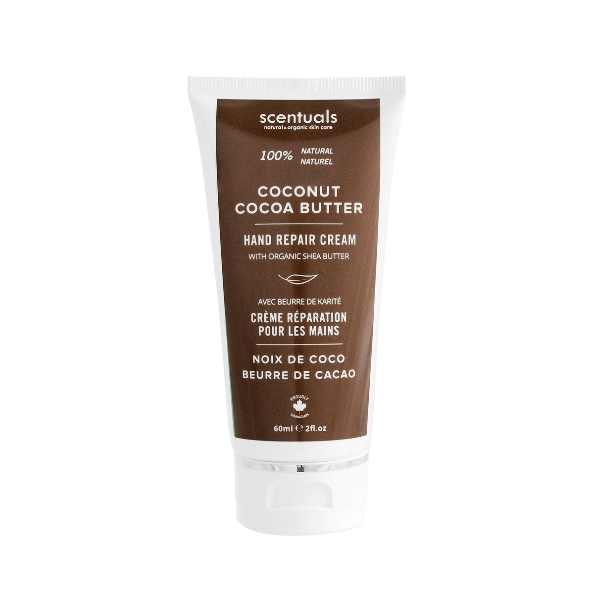 Scentuals Coconut Cocoa Butter Hand Repair Cream 60ml Travel Size