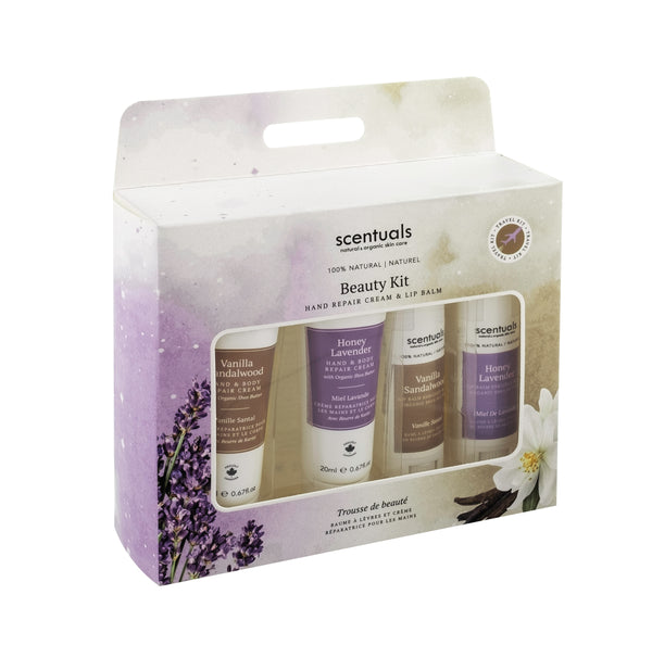 - Beauty Kit Gift Set (Vanilla Sandalwood & Honey Lavender) -