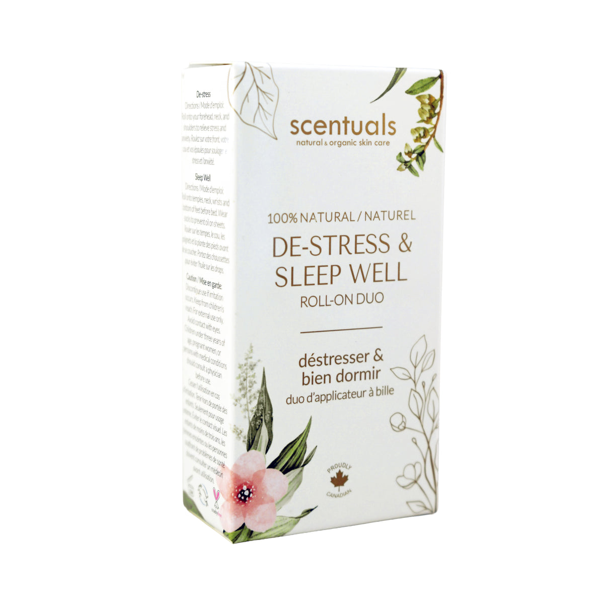 Scentuals de-stress and sleep well roll-on duo.