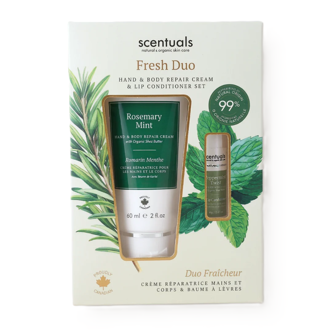 Centered view of Scentuals Fresh Duo set.