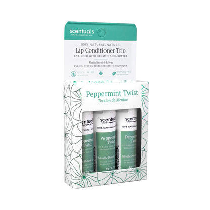 Peppermint Twist Lip Conditioner Trio (Boxed)