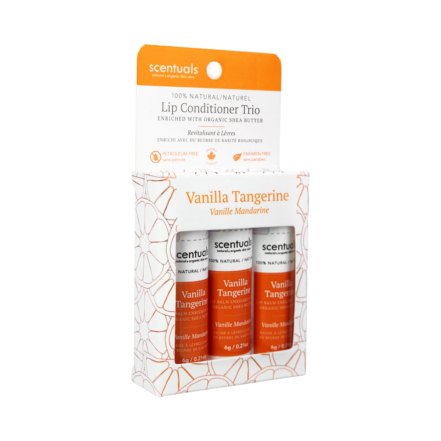 Vanilla Tangerine Lip Conditioner Trio (Boxed)