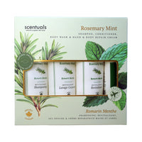 Centered view of Scentuals' Rosemary Mint travel kit.