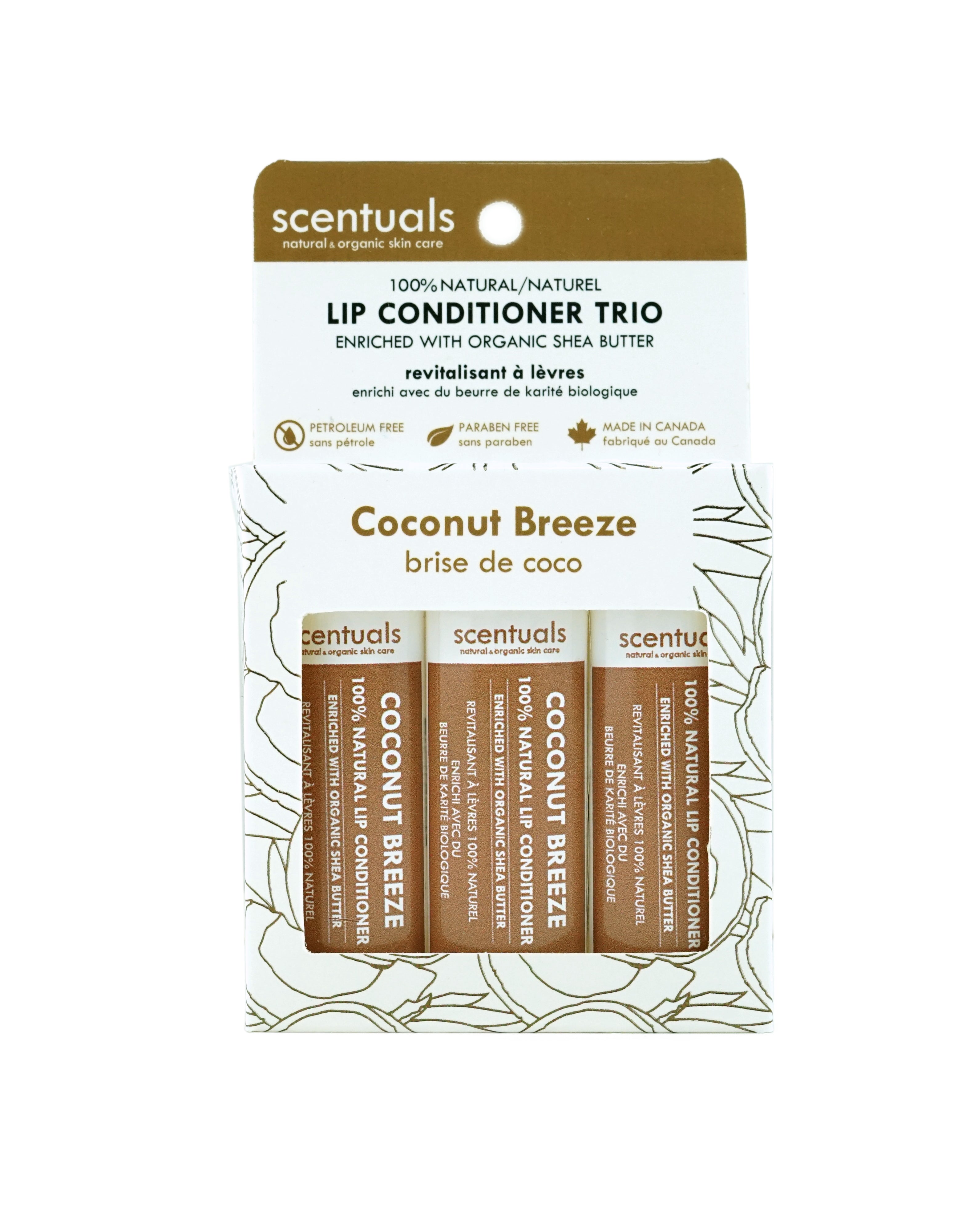 Coconut Breeze Lip Conditioner Trio (Boxed)